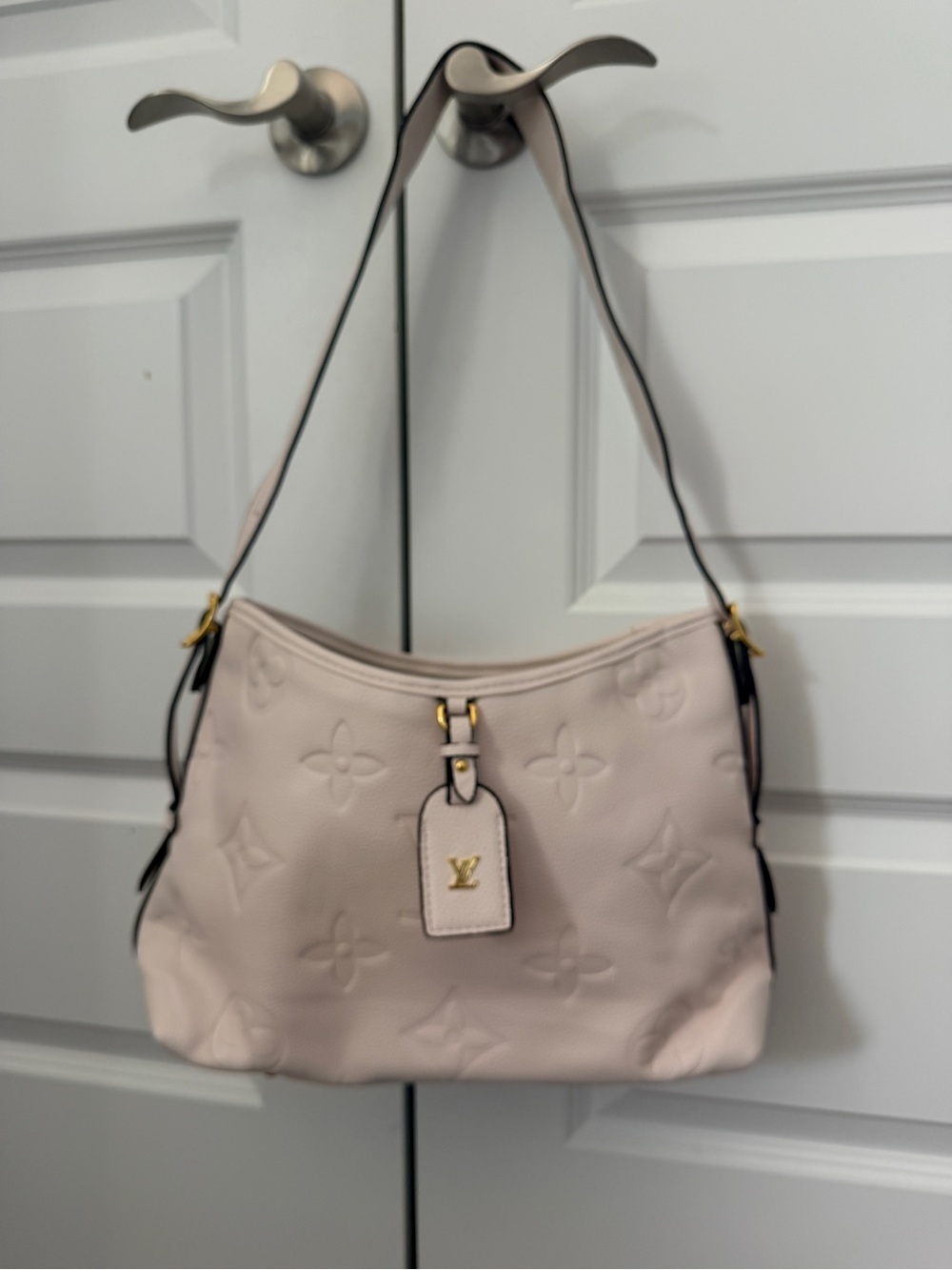 Louis Vuitton Light Pink Monogram Empreinte Leather Shoulder Bag